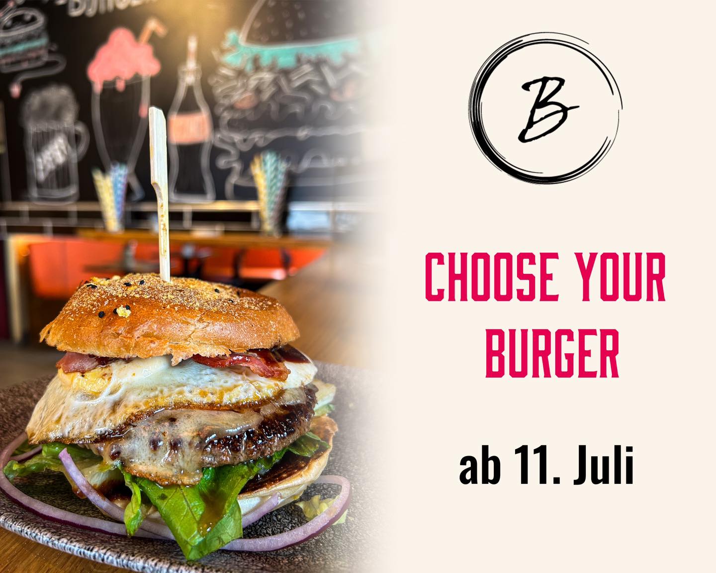 🍔⚠️ NEU in Bens Burger Bar: Choose your Burger ⚠️🍔 Nur noch wenige Tage🤩 Ab dem …